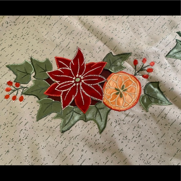 Holiday Coffee Table Cloth & Candles - Picture 3 of 8